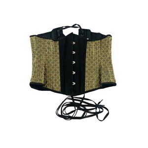 Hearts Delight Women's Gold Underbust Renaissance Corset - 28